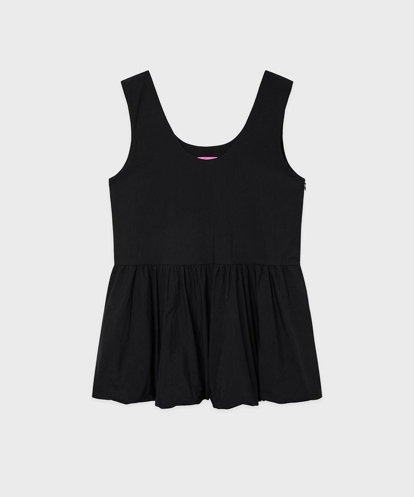 Sinun Balloon Mini Dress (Black)