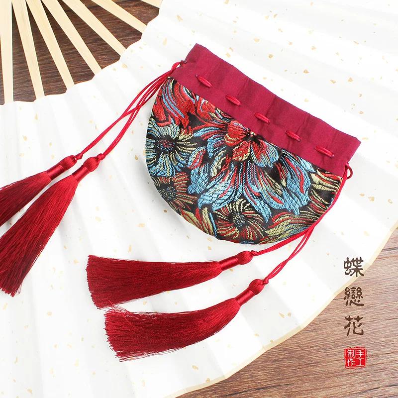 Dragon Boat Festival Sachet Perfume Bag Bag Small Pendant Embroidered Purse Finished Product Carry-on Creative Archaistic Tassel Silk Bag Cloth Bag