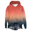 Women's Hooded Long Sleeve Printed Flannel Top Hooded Sweatshirt