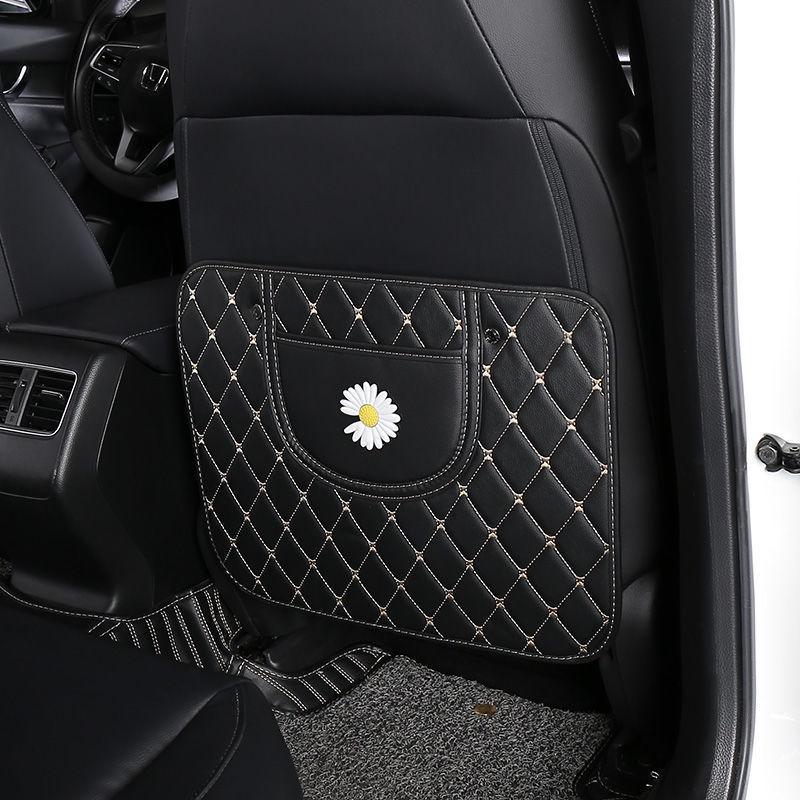 Children's Car Seat Back Protector: Creative Cartoon Kick & Scuff Guard