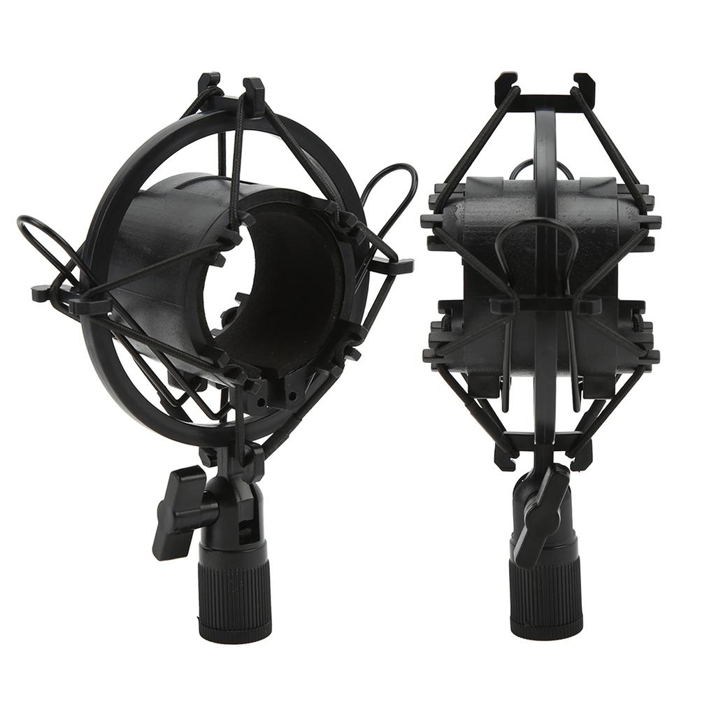 Microphone Shock Mount Holder Plastic Mic Anti Vibration Clip 47‑57mm for Live Streaming Recording Studio