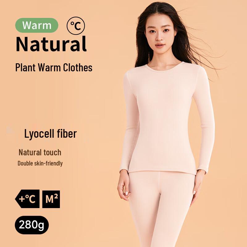 

Couple s Velvet-Lined Thermal Underwear Set L