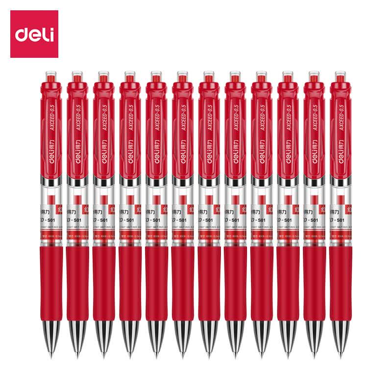 Deli 0.5mm Retractable Bullet Tip Gel Pen