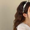 Korean Black Ribbon Bow Bezel Headbands for Women Girls Sweet Thin Edge Lace Mesh Hair Bands Hairband Hair Accessories