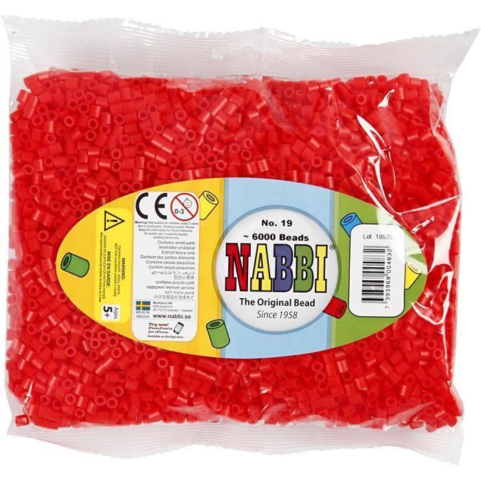 Ironing Beads - NABBI - Classics - Red - For Children - From 5 Years Old