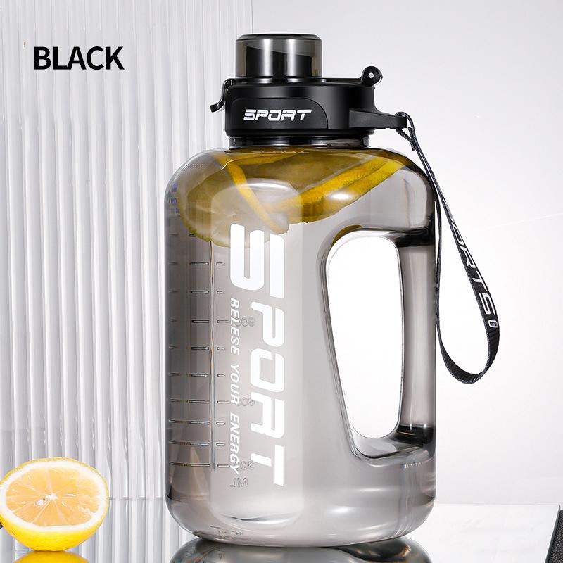 1.7L/2.5L Large Capacity Water Bottle with Straw BPA Free Sports Water Kettle for Gym Hiking Camping Big Belly Cup Ton Bucket