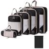 6Pcs Travel Compressed Packing Cubes Storage Organizer Set With Drawstring Bag Luggage Portable Lightweight Suitcase Bag