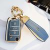 Tpu Car Key Case Cover For Vw Volkswagen Golf 7 Mk7 Tiguan Mk2 For Seat Ateca Leon Fr 2 Ibiza For Skoda Octavia A7 Shell Fob