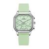Three-Eye Six-Pin Business Women'S Watch Niche High-End Multi-Function Calendar Silicone Quartz Waterproof Watch