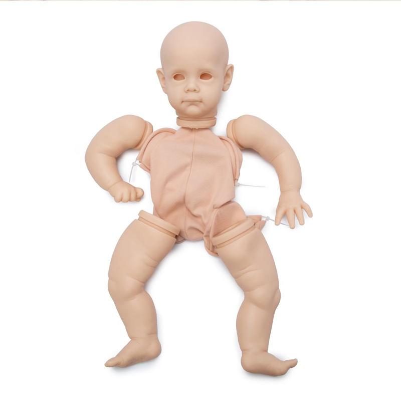 

22-дюймовый тканевый корпус Maggi Bebe Reborn, неокрашенный комплект кукол, реалистичный DIY пустой незавершенный комплект кукол, аксессуары