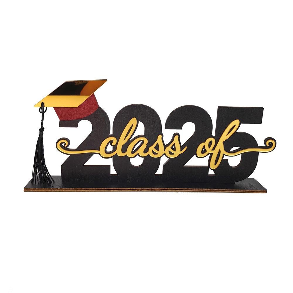 Festival Wooden Graduation Ornament Cartoon Graduation Desktop Decoration  Graduation Season