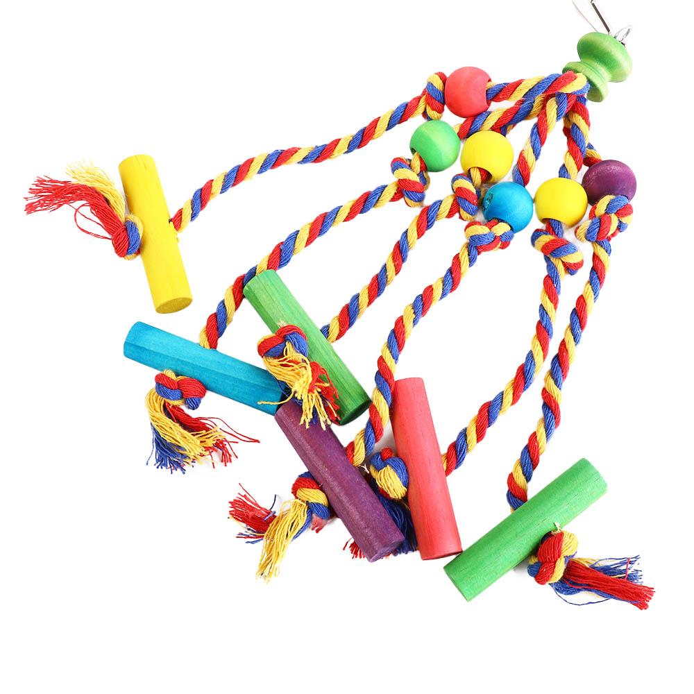 Hanging Wear-resisting Bird Climbing Ladder Parrot Chew Toy Bird Tearing Toys Bird Rope Perches