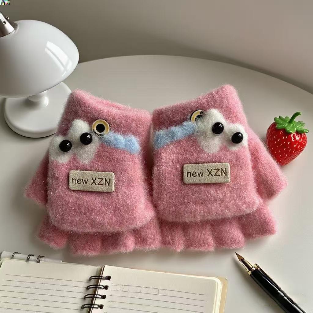

Kids Winter 3D Cartoon Knitted Gloves: Warm Cycling and Outdoor Cold Protection