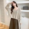 Mocana Women's V-Neck Long-Sleeve Knitted Sweater