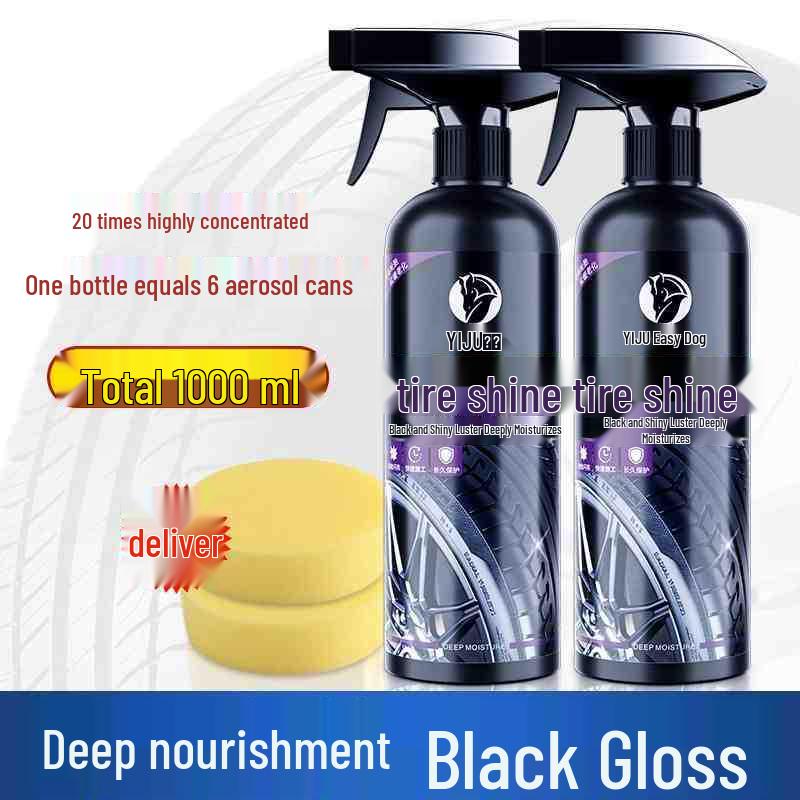 Car Tire Shine: Durable Wax & Anti-Aging Protective Foam Cleaner.
