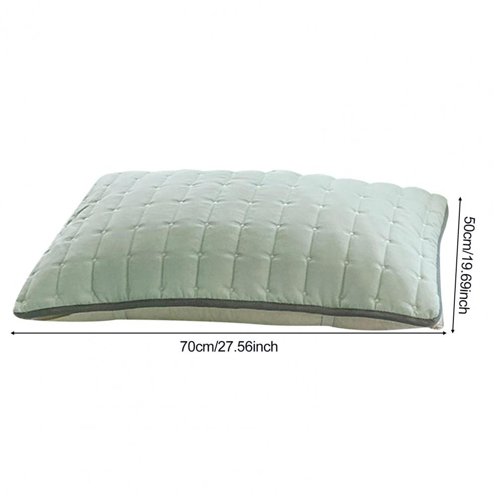 Stable Pillow Cover with Elastic Bands Travel Pillow Cover Anti-slip Quilted Waffle Pillowcase Protect from Dust Sweat And Stain