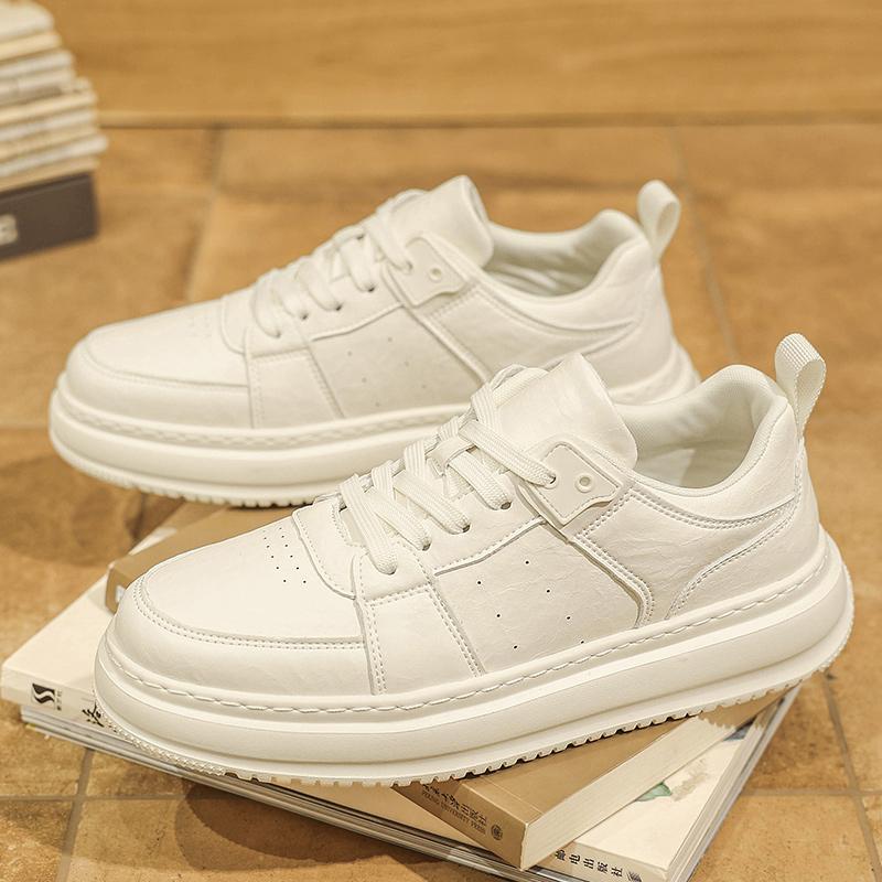 Fashion Street Style Casual Shoes Leisure Walk Leather Mens Sneakers Stylish Trend Skateboard Footwear New Outdoor Male Tenis Masculino