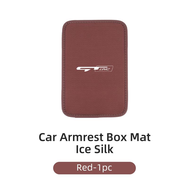 

Car Armrest Cover Breathable Ice Silk Central Protective Pad For KIA GTLinc Sportage Rio Ceed Morning Proceed K5 Sorento червоний