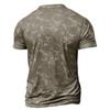 Men's Gym Muscle Tee Short Sleeve Round Neck T-Shirt Casual Printed Tee Shirt for Exercise Vacation Streetwear