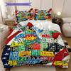 Artistic American Flag Bedding, Duvet Cover, Pillowcase, Home Decoration, Birthday Gift (1 * Duvet Cover+2 * Pillowcase, Coreless)