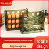 Elegantní skládací držák na vejce: Skládací úložný regál na dveře chladničky pro uchování čerstvosti