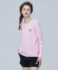 Leijibi [Set] Lettering Loose Fit Long Sleeve Rash Guard + Swim Shorts Set W Pink