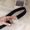 Ceinture à boucle pour femme, ceinture élastique décorative pour robe, costume, ceinture élastique et polyvalente, ceinture tendance
