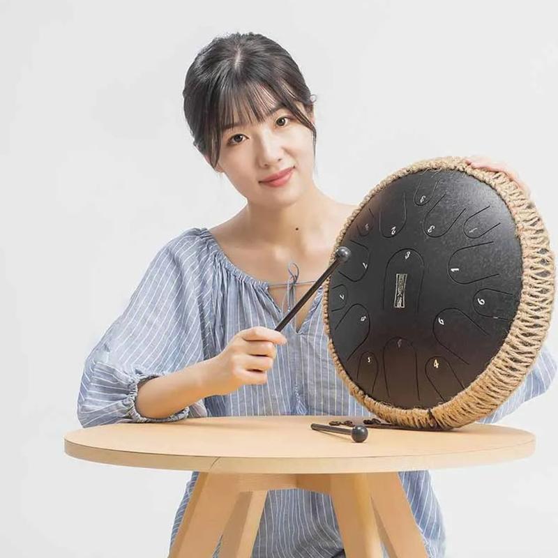 Portable Drum Professional Percussion Instrument 6 Inch 11 Note Meditation Sound Therapy Accessories Tongue Drums
