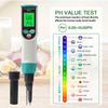 Yieryi Jídlo PH metr Vysoká přesnost PH tester Pro maso Sýr Těsto Čaj Klobása Džem Hydroponie S LCD displejem Kalibrační sada