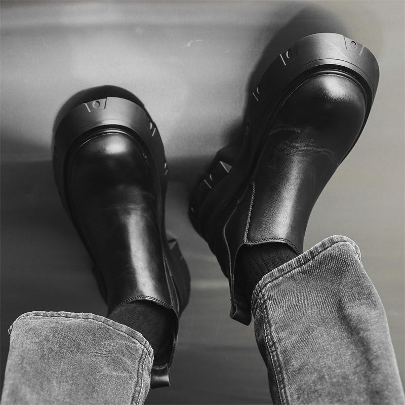 Pointed Heightened Platform Chelsea Boots Wizard Boots Men'S And Women'S Same Martin Boots 66627-M