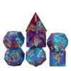 Cusdie Unique DND Dice Sharp Edges D4 D6 D8 D10 D% D12 D20 Polyhedral Dice Set for Dungeons&Dragons Tabletop Role Playing Games