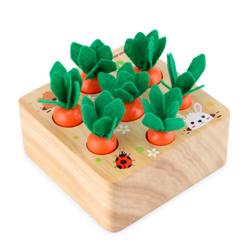 Goryeobaby Children's Sensory Radish Pull Game - Educational Carrot Building Blocks for Kindergarten