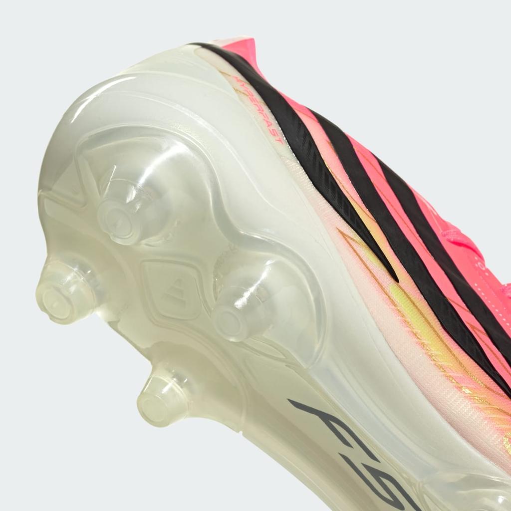 adidas F50 HYPERFAST ELITE Hard Ground Football Boots HQ0020 Unisex Performance Sports Shoes Solar Turbo / Core Black / Gold Metallic