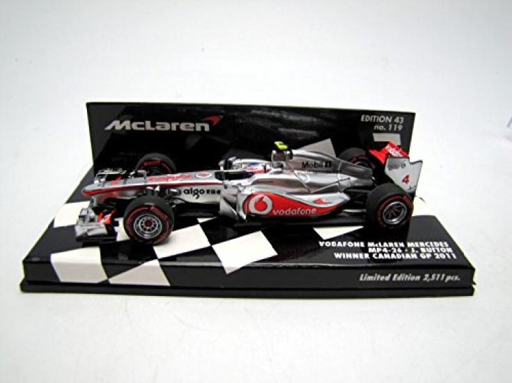 PMA Vodafone McLaren Mercedes Winner Canadian GP 2011 Completed Product 1/43 MP4-26 J.Button