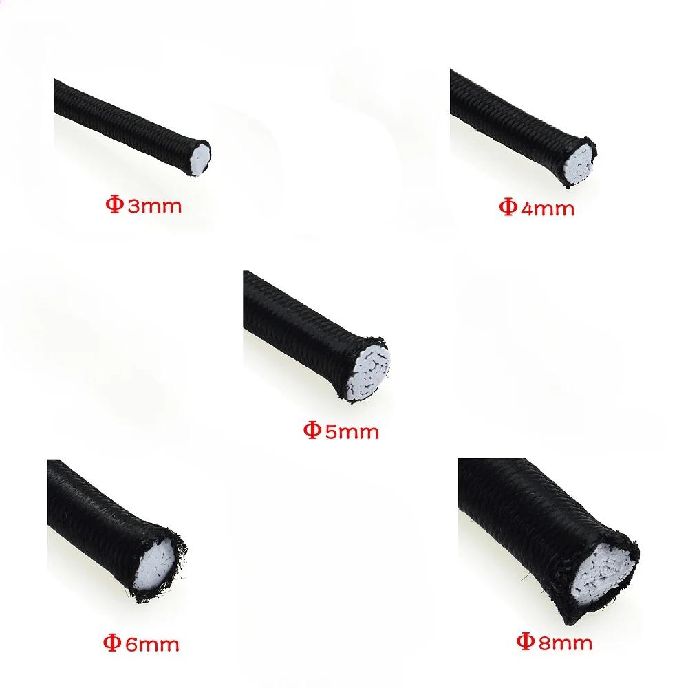 Zubehör zum Nähen Gummi Elastisches Band Bänder Stoß Starkes Seil Slips Saugfähig Bungee 10 Meter Gummibänder DIY Bekleidung Kunsthandwerk