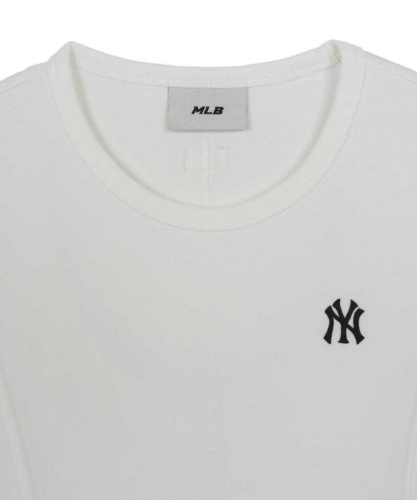 Emelbi Women'S Slim Crop Fit Cap Sleeve Short Sleeve T-Shirt Ny (White)