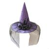 Elegant Laces Trimmed Witch Costume Hat For Themed Event And Role Playing