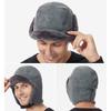 New Solid Color Plush Lei Feng Hat Men and Women Winter Outdoor Riding Skiing Sport Ear Protection Windproof Leather Bomber Hats