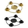 Romantic Dinner Candle Cup European Iron Candlestick Elegant Centerpiece Candle Holder for Party and Weddings