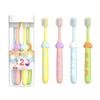 Soft Bristle Toothbrush with Cute Digital Handle for Kids Aged 3-12