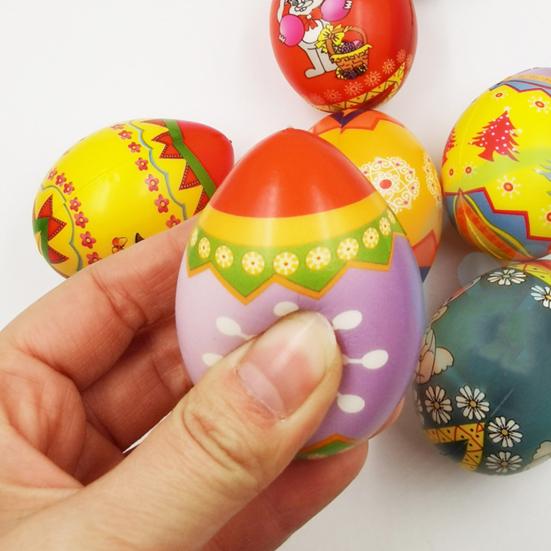 Interesting Clear Pattern Anxiety Relief Novel Multicolor Egg Anti-stress Toy Relax