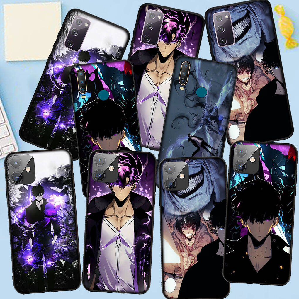 Phone Case for Samsung Galaxy S25 S23 S22 S24 Ultra FE A05 A06 A15 A16 A36 A37 A35 A54 A55 A56 A57 A25 A26 A53 A17 Cartoon Solo Leveling Arise Cover