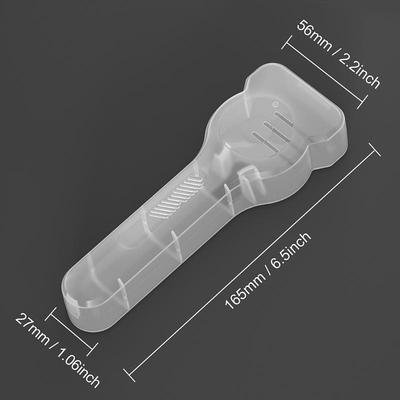 1/2/4Pcs Shaver Storage Box Transparent Plastic Razor Box Blades Holder Portable Travel Razor Case Men'S Razor Box Containers