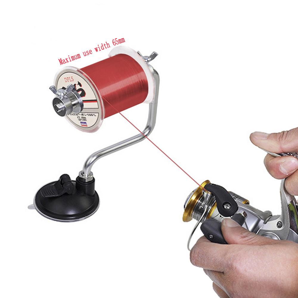 Suction Winder Cup Aluminum Wire Reel Fishing Wire Winder Metal Wire Winder