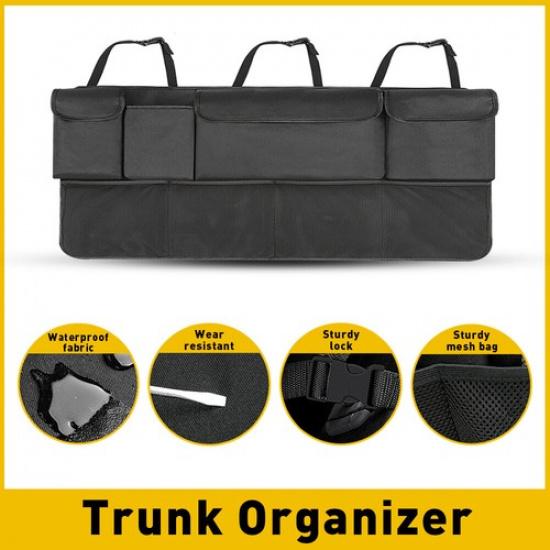 Car Trunk Organizer Oxford Interior Accessories Back Seat Storage Bag 4 Pocket A