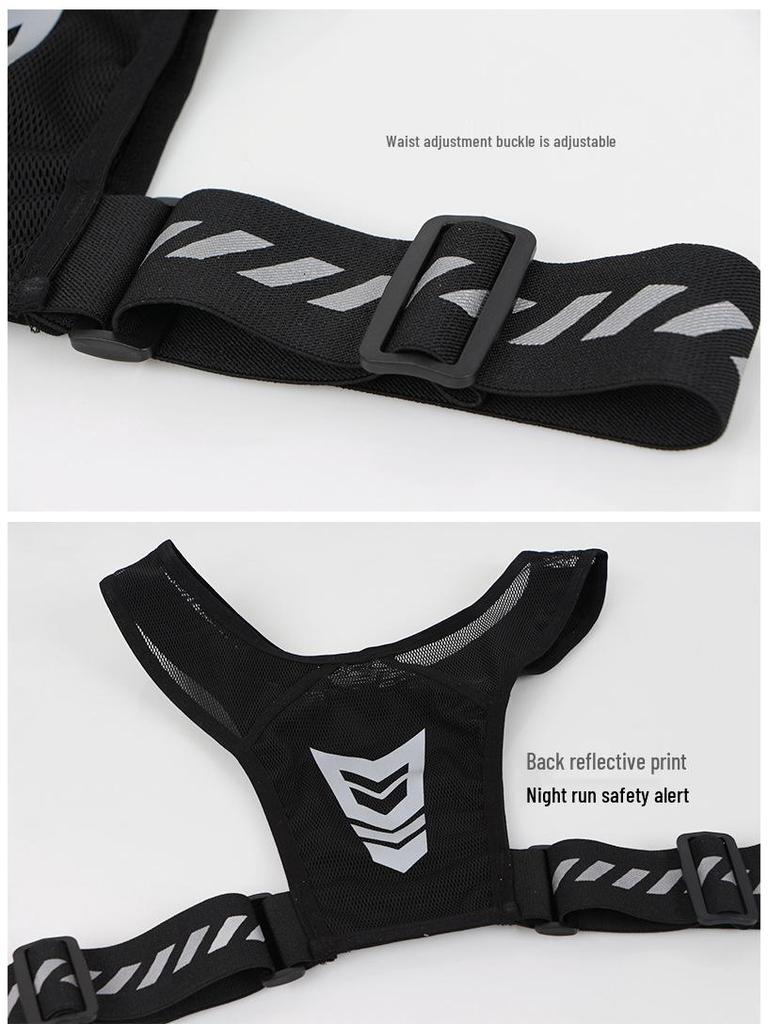 Reflective Sport Backpack: Large Capacity for Cycling, Running, Hiking - Holds Water Bottle & Phone