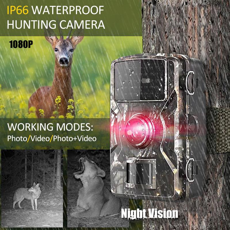 מצלמת שביל ציד 16MP 1080P 940nm ראיית לילה אינפרה אדום מופעלת בתנועה מצלמת אבטחה מלכודות צילום חיות בר חיצוניות
