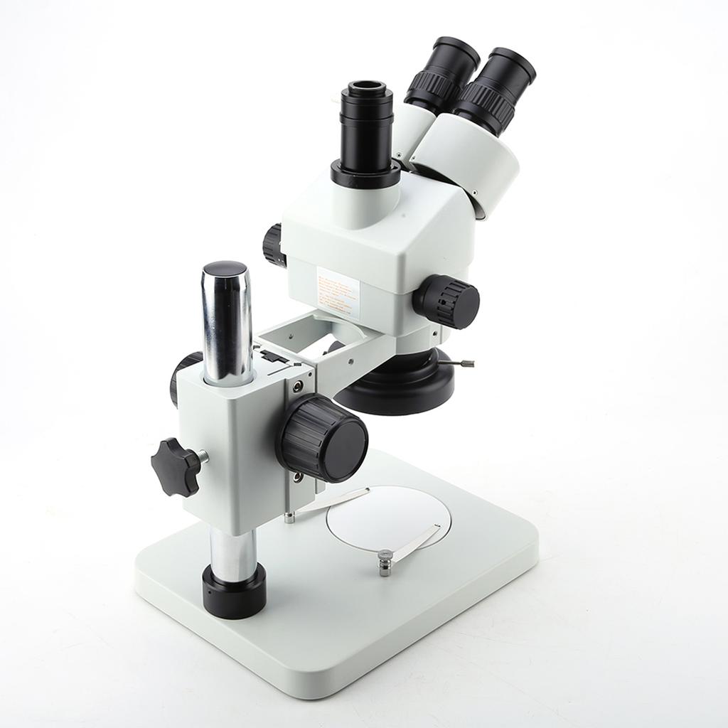 Trinocular Magnification Stereo Zoom Microscope WF10X 20mm Eyepieces