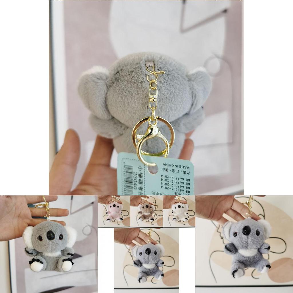 Adorable Koala Plush Keychain Soft Toy Cute Animal Doll Bag Charm For Couples