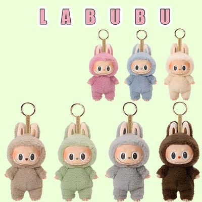 Fashion Kawaii Anime Figure For Labubu A Seat Series PVC Pendant Doll Model Toy Monster Keychain Kids Birthday Gifts